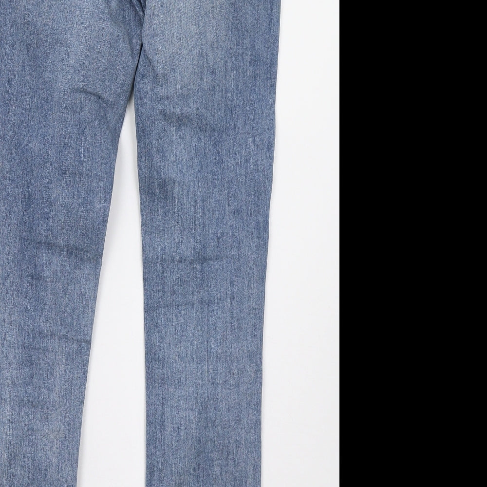 H&M Womens Blue Denim Skinny Jeans Size 6 L28 in