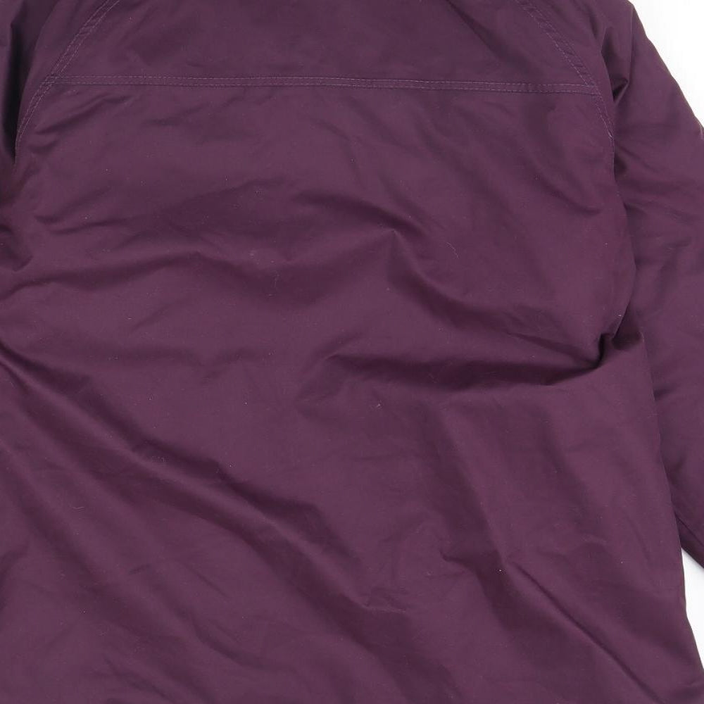 Jack turkey Womens Purple Fleece Rain Coat Coat Size 10