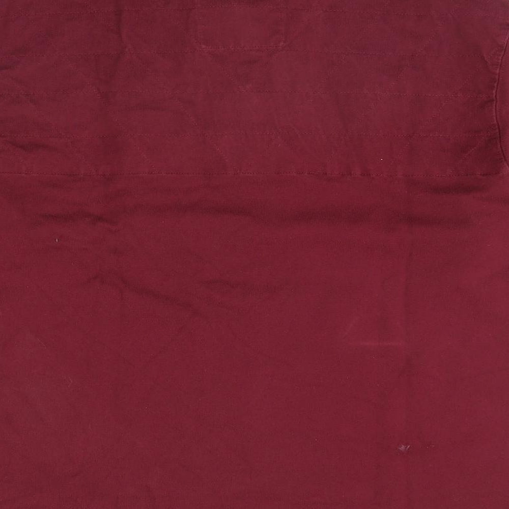 m&s Mens Red Henley Jumper Size M