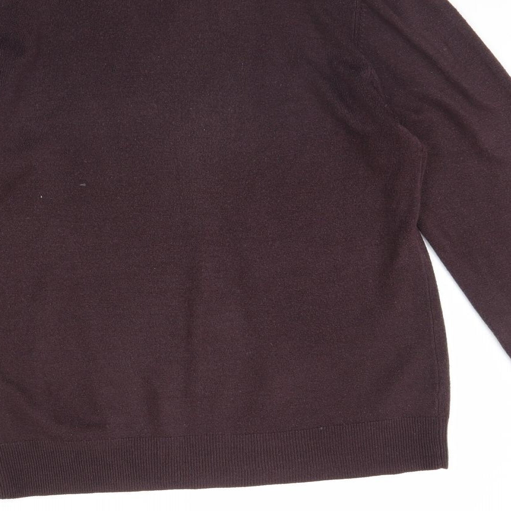 m&s Mens Purple Pullover Jumper Size M