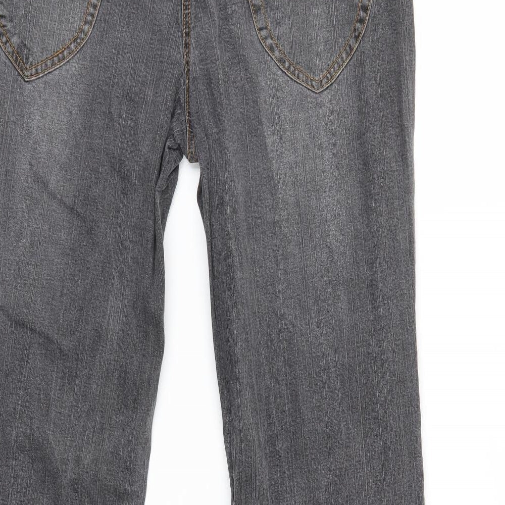 Mia Linea Womens Grey Bootcut Jeans Size 32 in L30 in