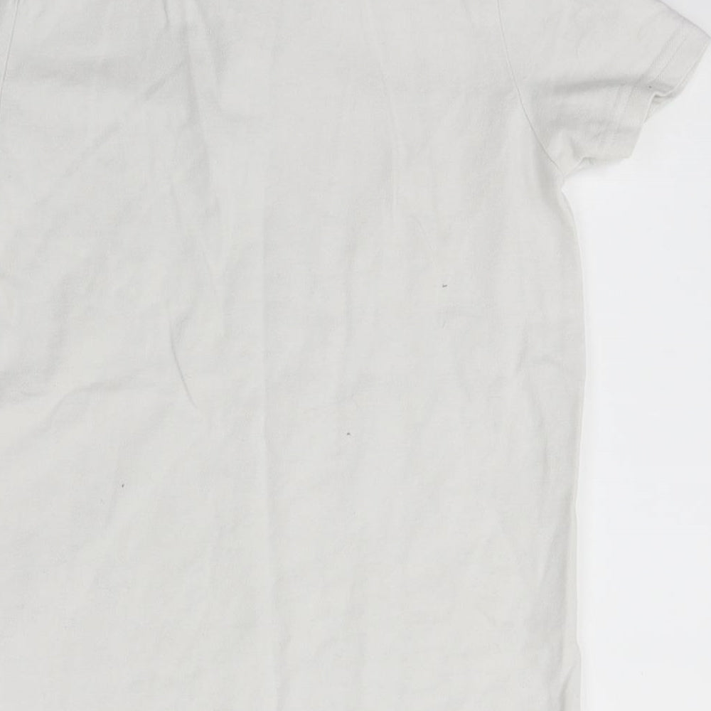 NEXT Girls White Basic Polo Size 10 Years