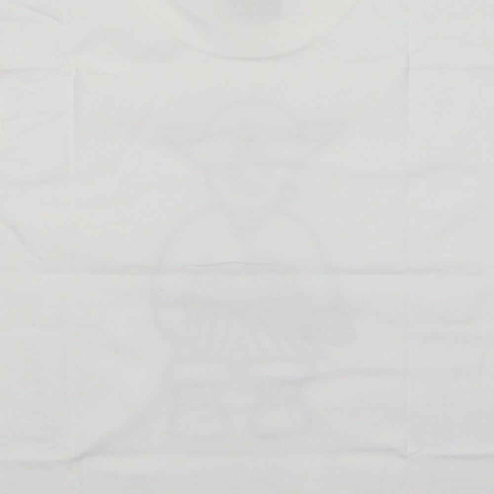JERZEES Boys White Basic T-Shirt Size 7-8 Years - PIRATE