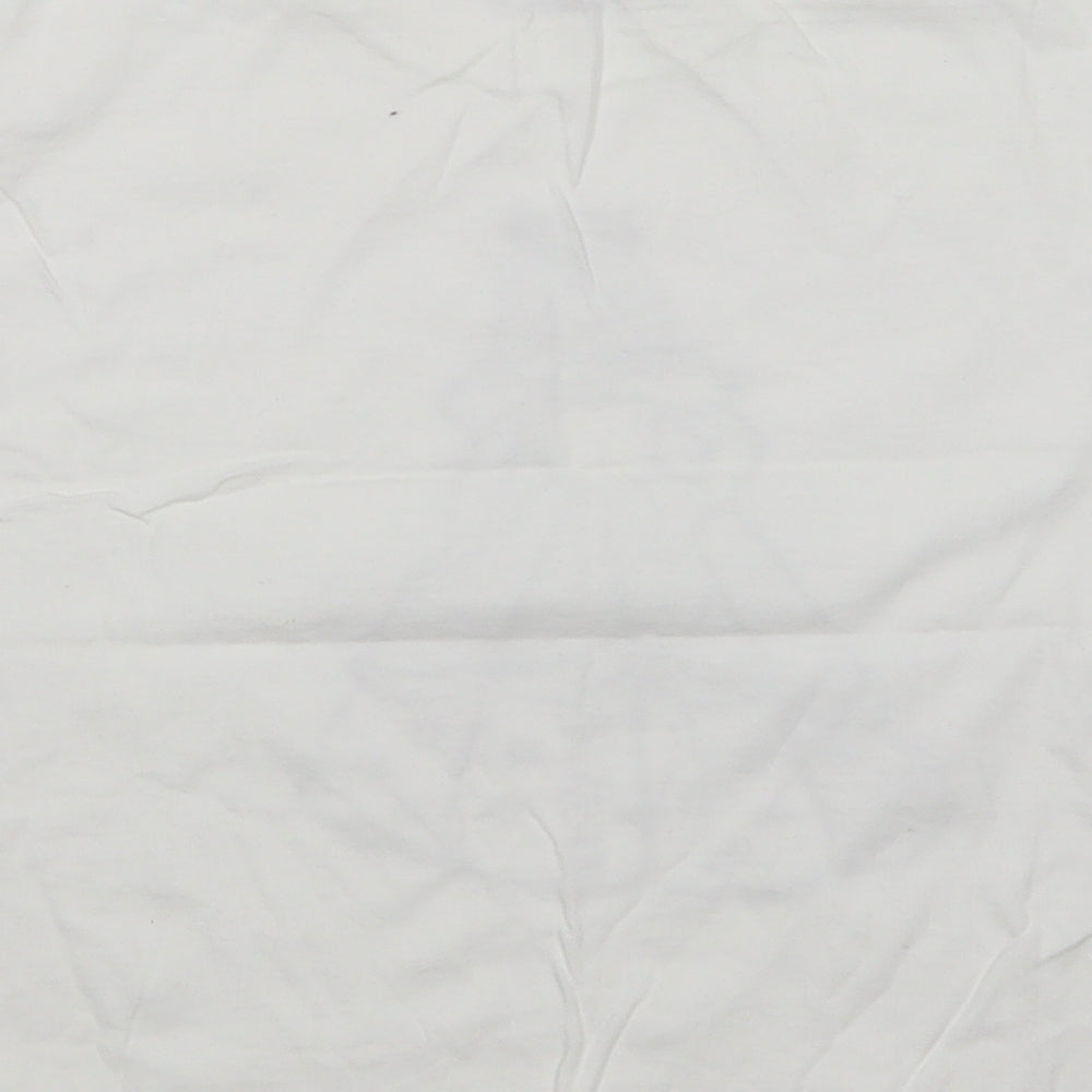 JERZEES Girls White Basic T-Shirt Size 7-8 Years - PRINCESS