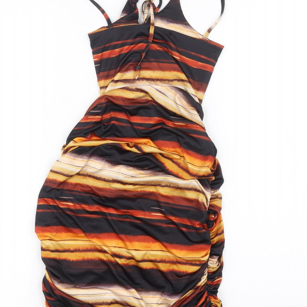 PRETTYLITTLETHING Womens Black Pencil Dress Size 4