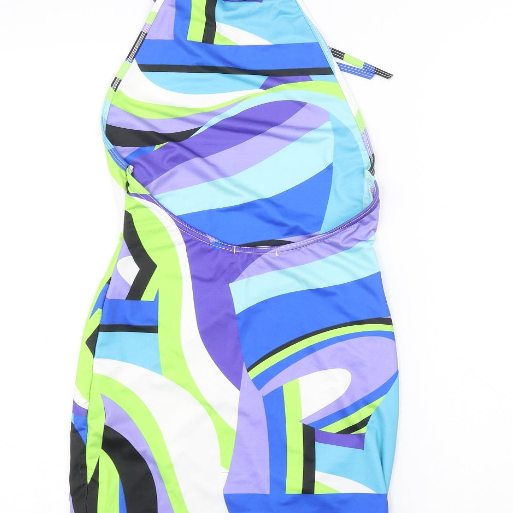PRETTYLITTLETHING Womens Multicoloured Pencil Dress Size 4