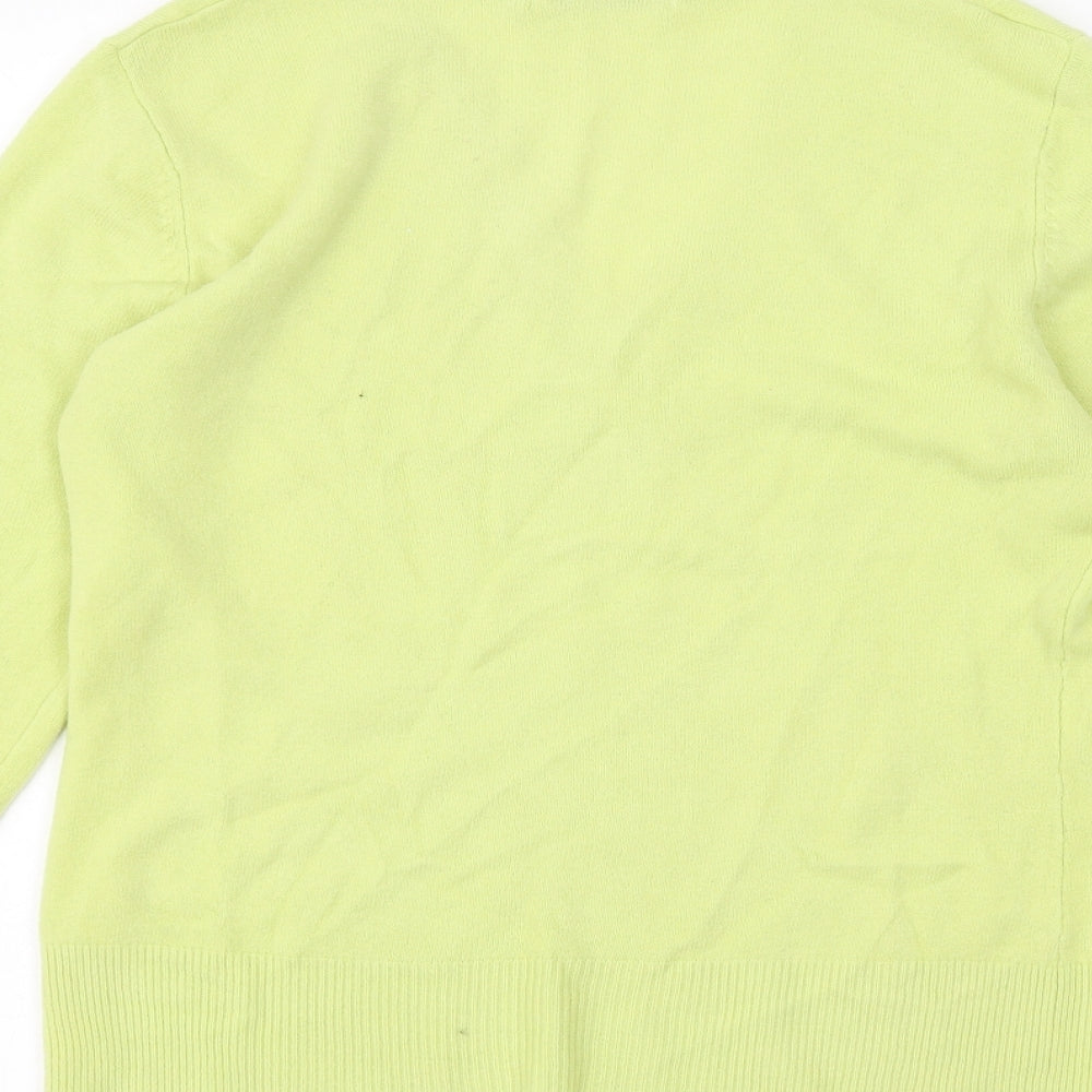 M&Co Womens Green Basic T-Shirt Size M
