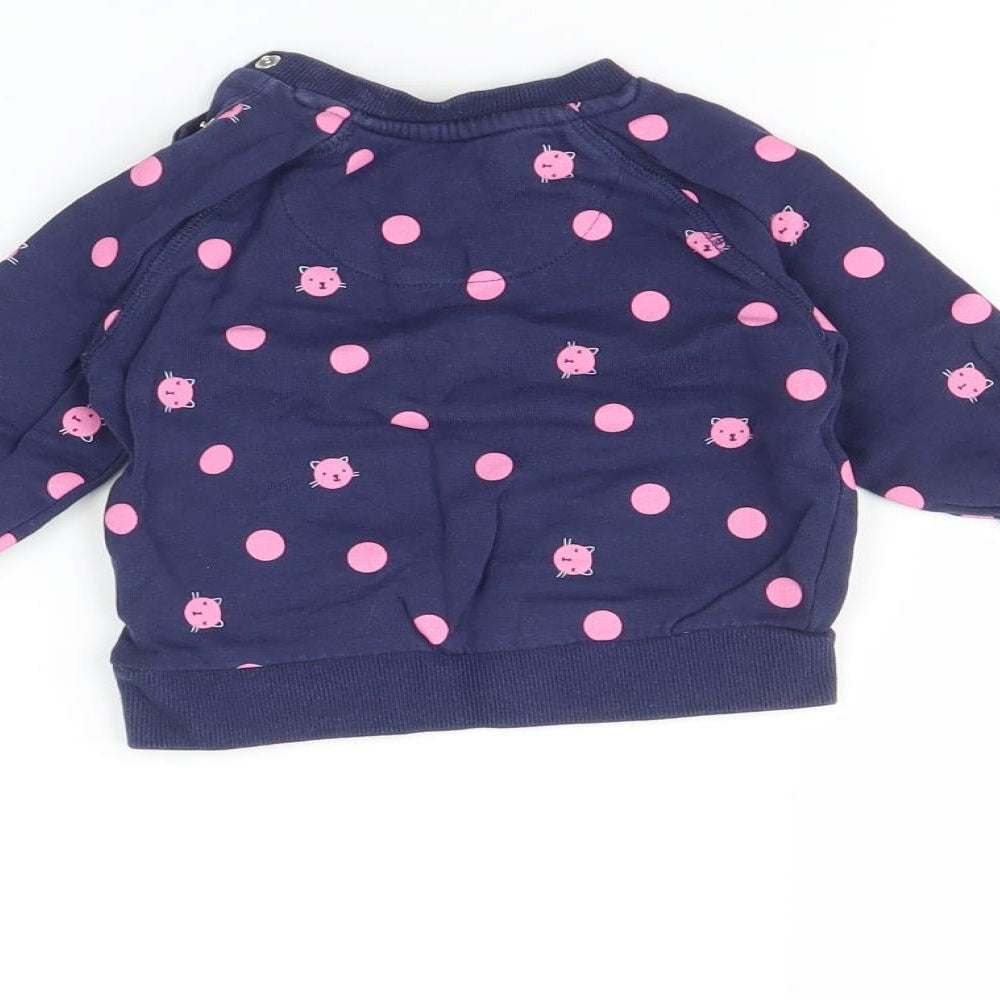 Mothercare Baby Multicoloured Polka Dot Pullover Jumper Size 9-12 Months