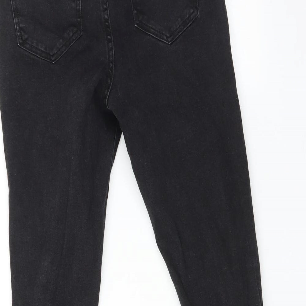New Look Girls Black Skinny Jeans Size 12 Years - Distressed
