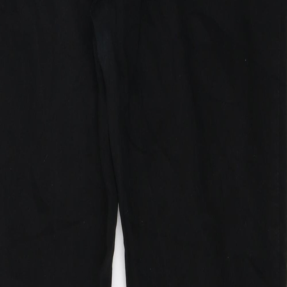 Brand and care label for Only women’s black trousers, size UK 32, 31-inch leg