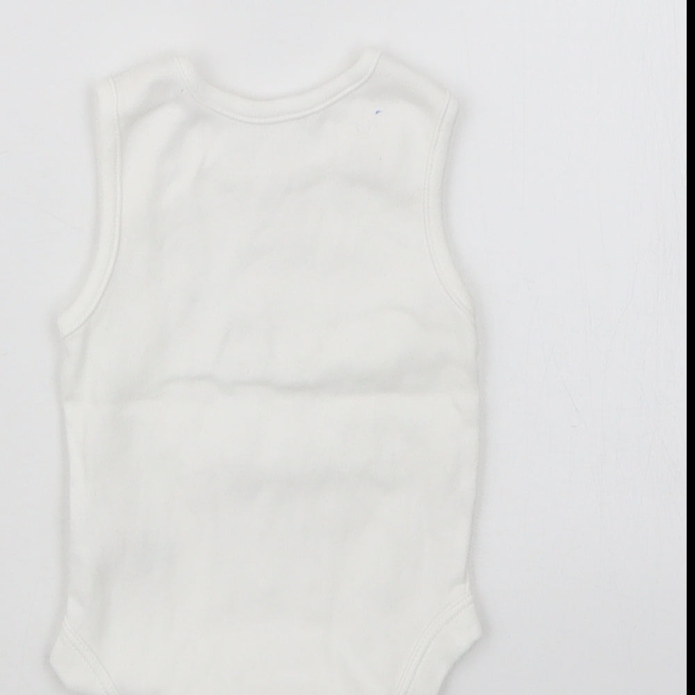 George Baby White Babygrow One-Piece Size 3-6 Months