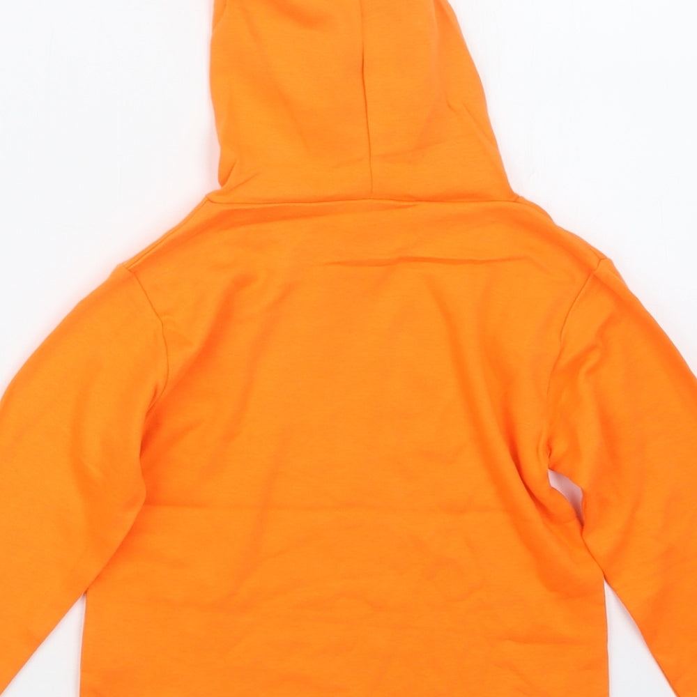 Preworn Boys Orange Pullover Hoodie Size 2-3 Years
