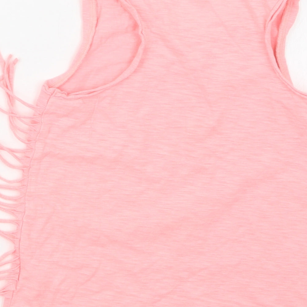 NEXT Girls Pink Basic T-Shirt Size 6 Years