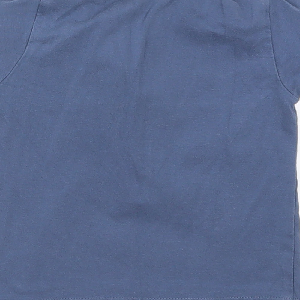 Matalan Boys Blue Geometric Basic Polo Size 6-9 Months