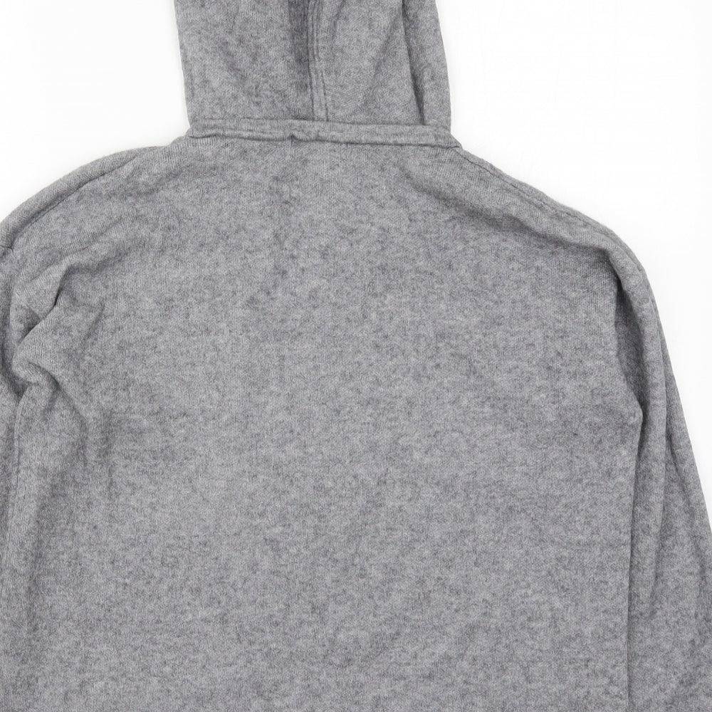 TU Womens Grey Knit Pullover Hoodie Size 10