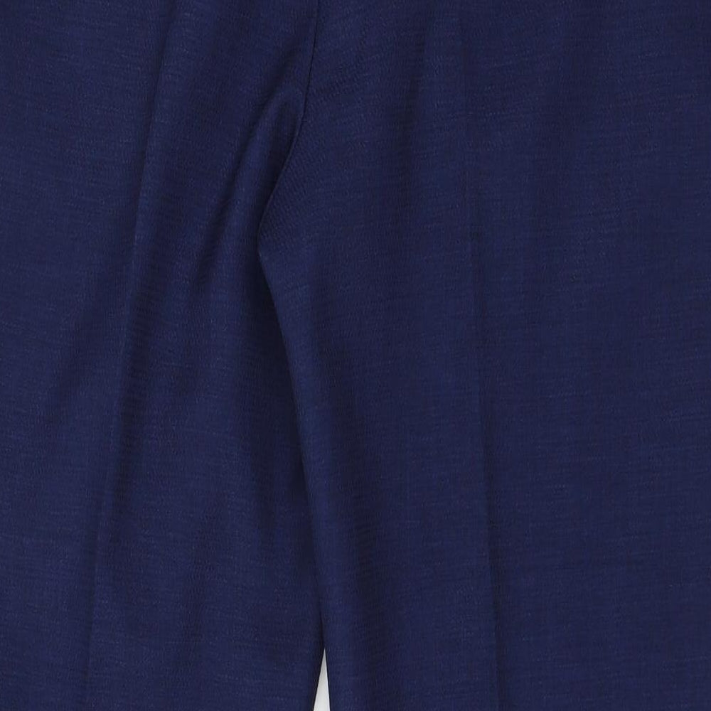Le Suit Womens Blue Trousers Size 8 L29 in