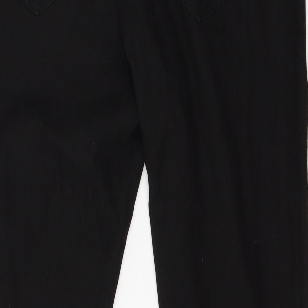 Denim & Co. Womens Black Denim Skinny Jeans Size 12 L27 in