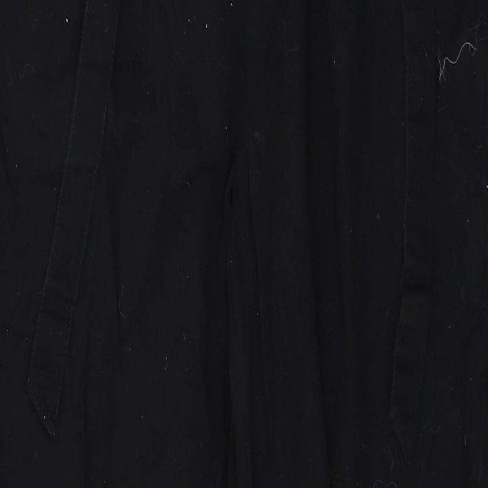 Just Fab Womens Black Trousers Size 30 in L25 in