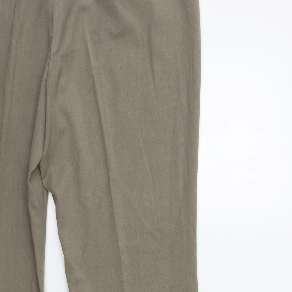 Marks & Spencer Womens Grey Trousers Size 18 L28 in