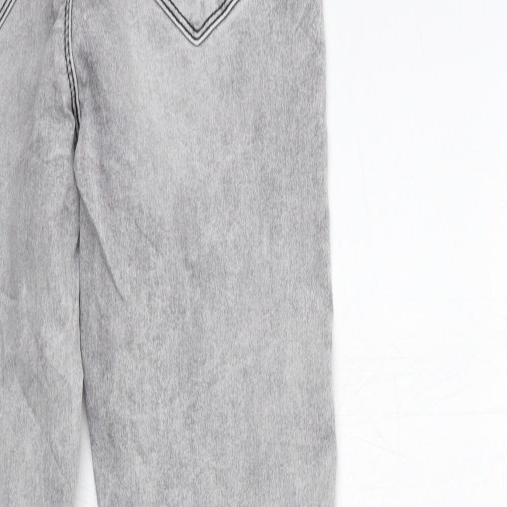Preworn Womens Grey Denim Skinny Jeans Size 26 in L29 in