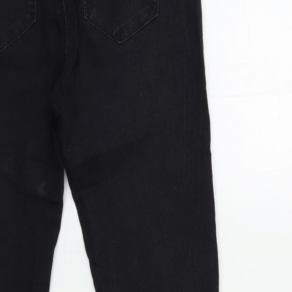 Denim & Co. Womens Black Denim Skinny Jeans Size 8 L27 in