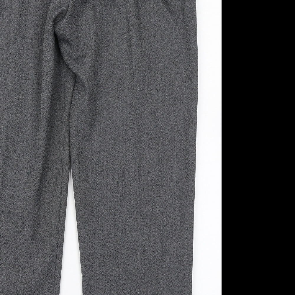 Emma Collection Womens Grey Dress Pants Trousers Size 16 L24 in