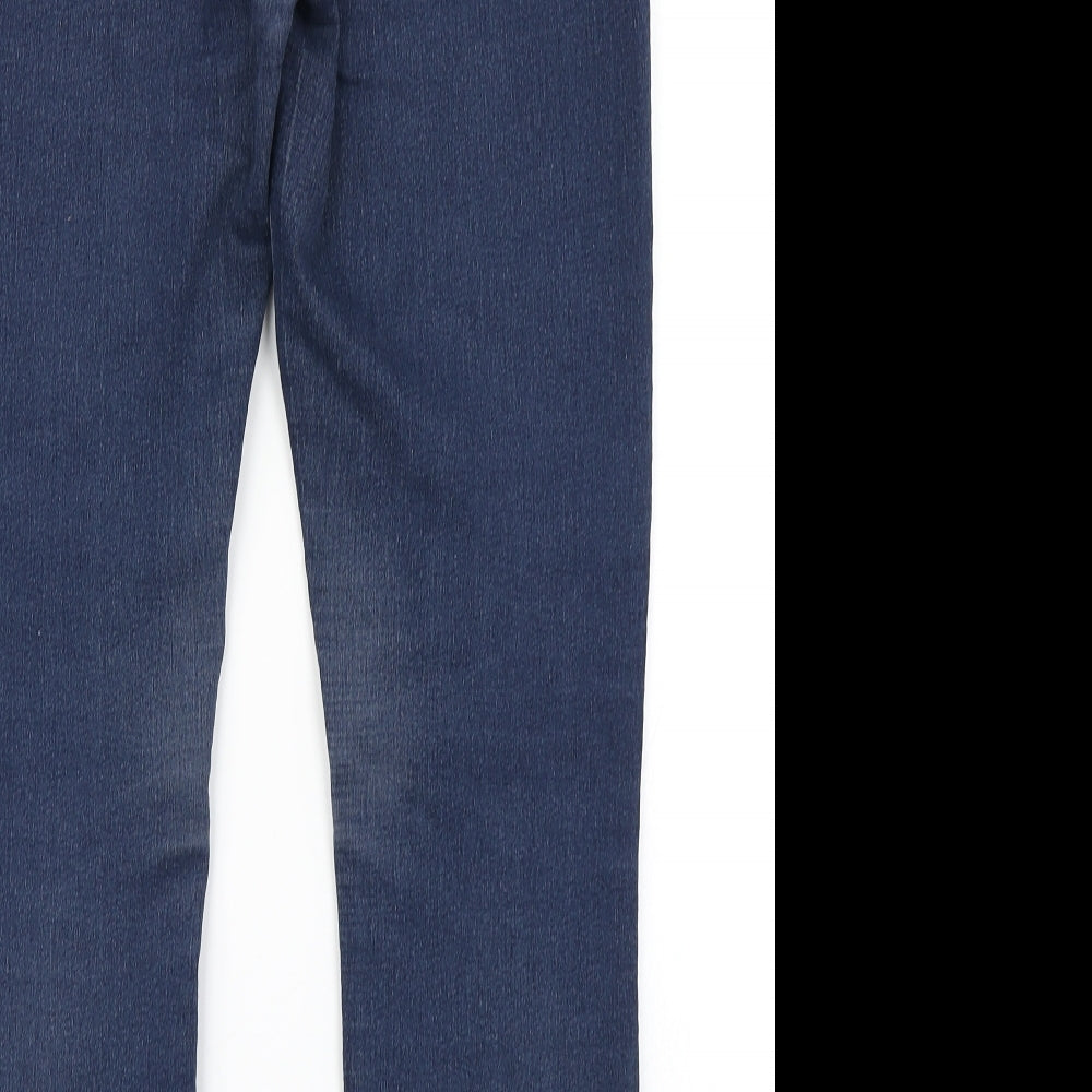 /Denim Womens Blue Denim Straight Jeans Size 12 L26 in