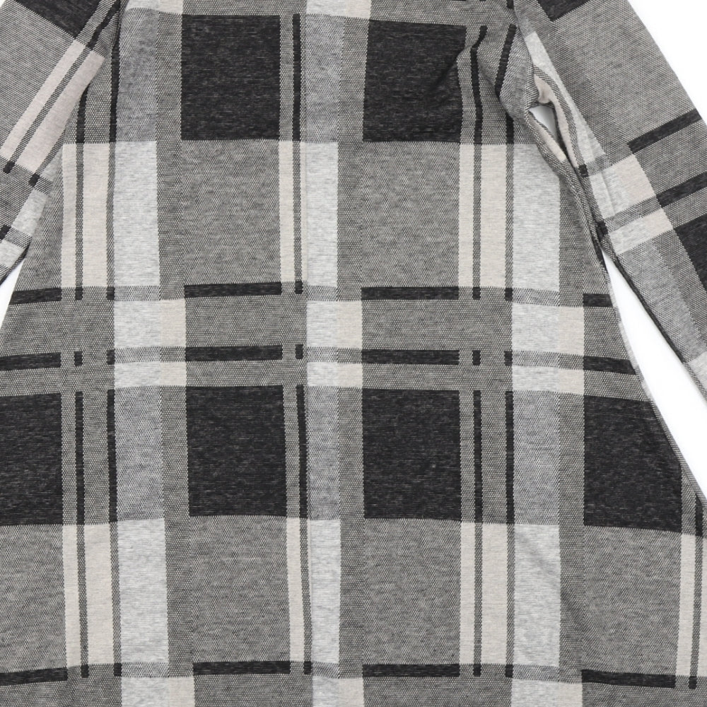 Atmosphere Womens Black Plaid Fit & Flare Size 8