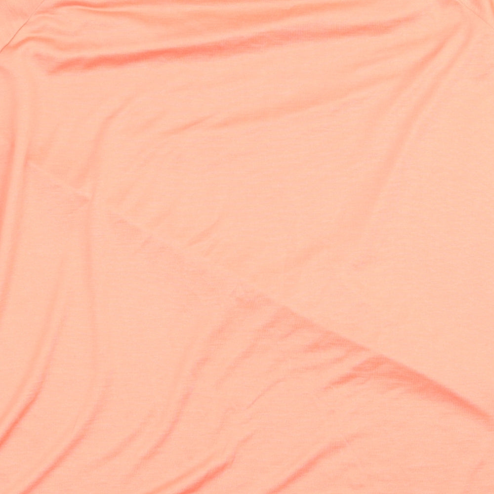 marble Womens Orange Basic T-Shirt Size XL