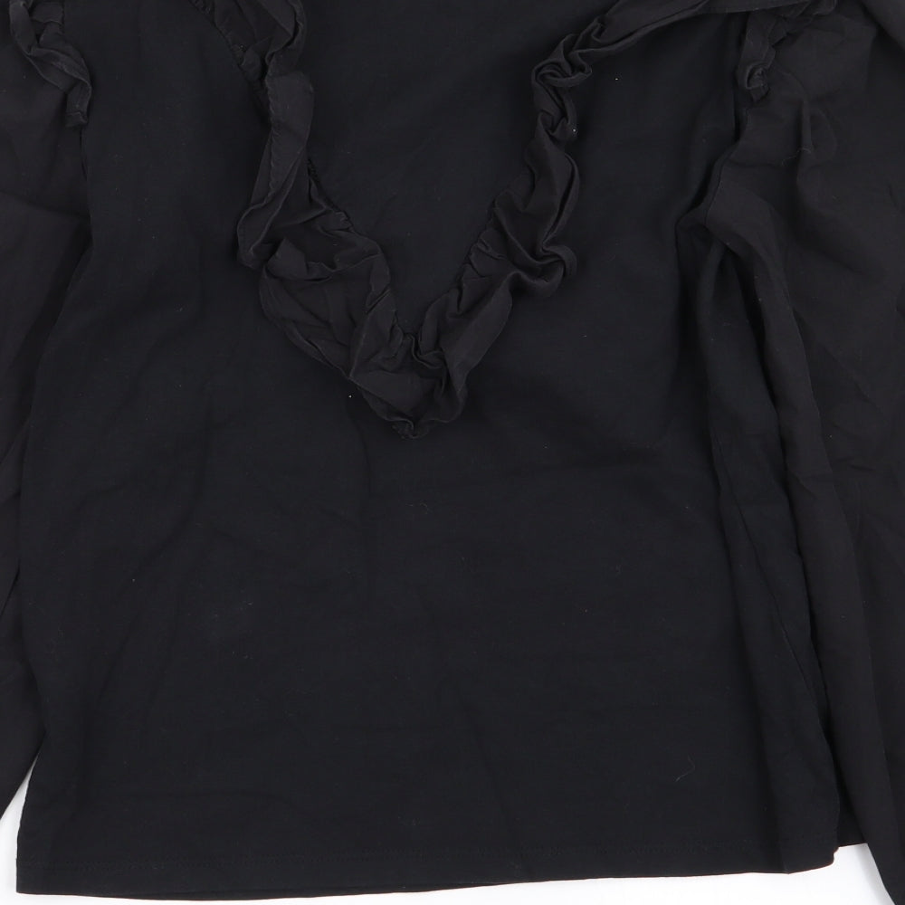 River Island Womens Black Basic Blouse Size 6