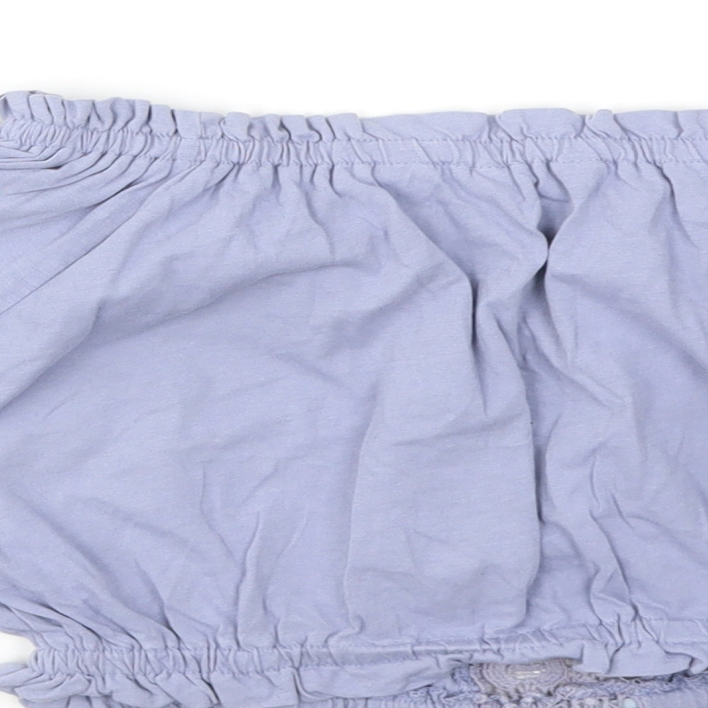 Select Womens Blue Basic T-Shirt Size 10