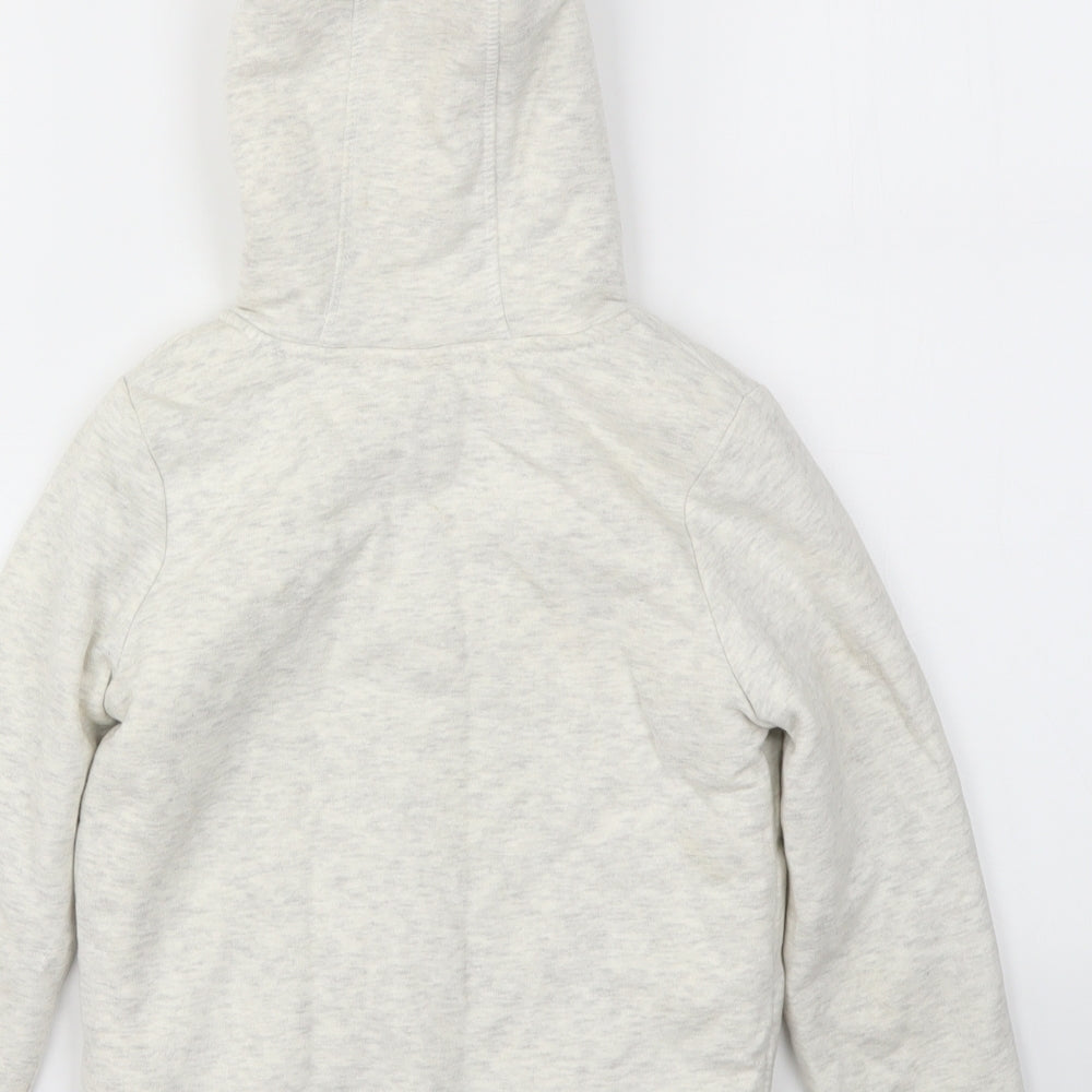 Nutmeg Girls Ivory Full Zip Jumper Size 7-8 Years