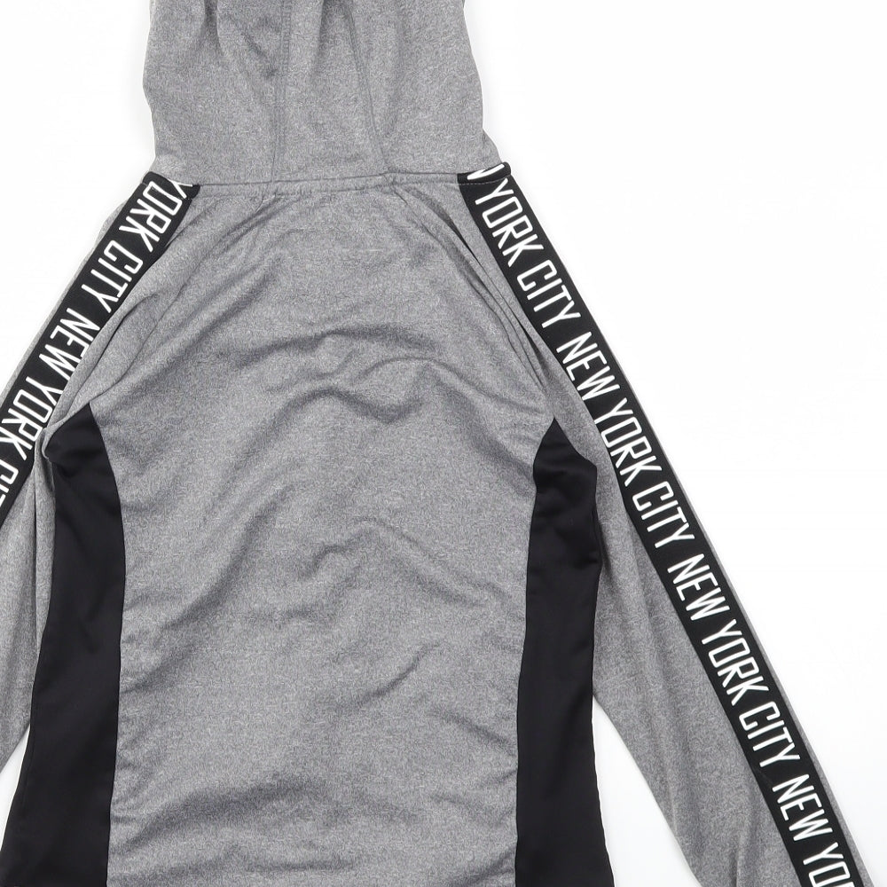 Primark Girls Grey Full Zip Jumper Size 8-9 Years