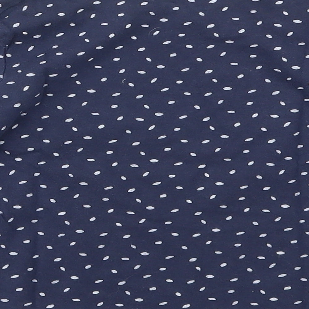INDEXTENSO Girls Blue Spotted Basic T-Shirt Size 4 Years