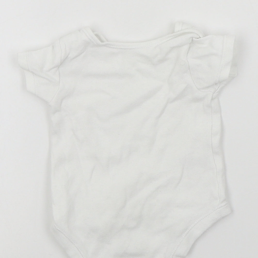 TU Baby White Babygrow One-Piece Size 0-3 Months