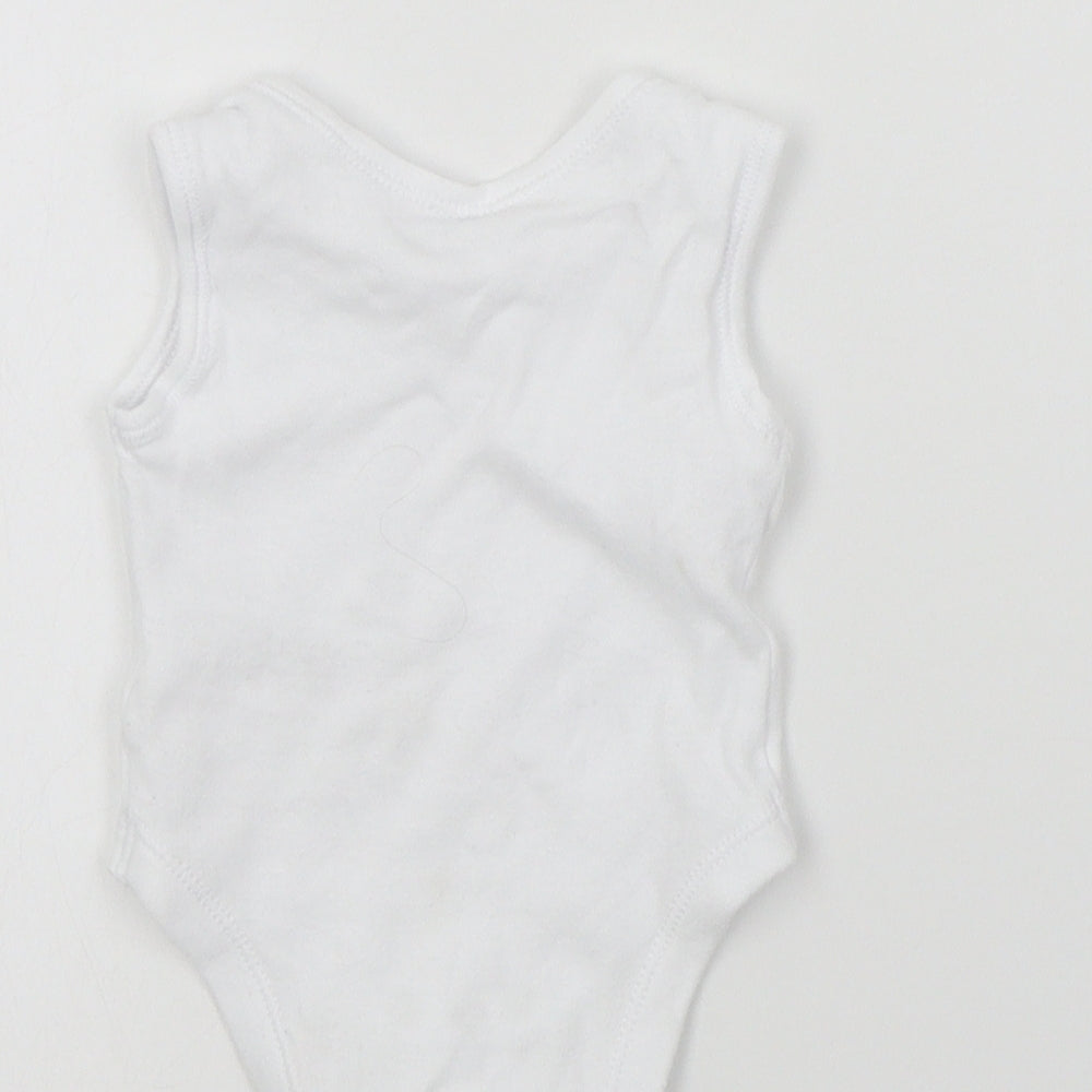 Primark Baby White Colourblock Babygrow One-Piece Size Newborn