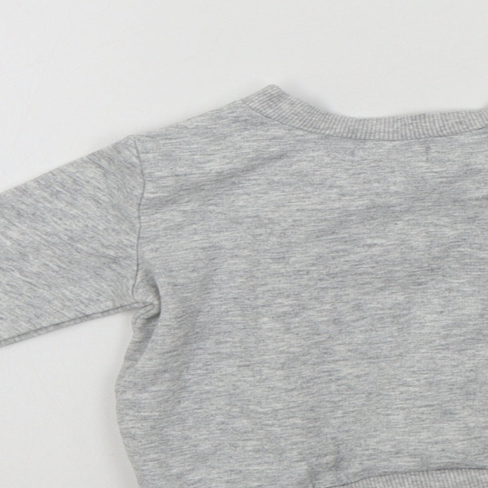 lily&dan Baby Grey Colourblock Pullover Jumper Size 3-6 Months