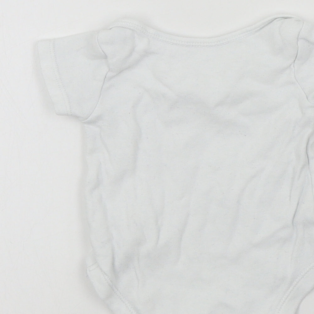 TU Baby White Colourblock Babygrow One-Piece Size 0-3 Months