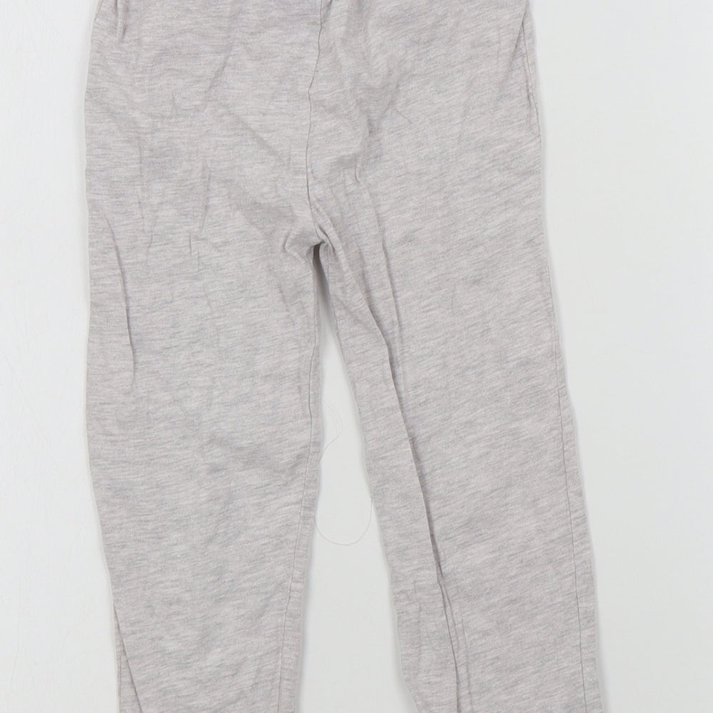 Primark Girls Grey Colourblock Top Pyjama Pants Size 2-3 Years