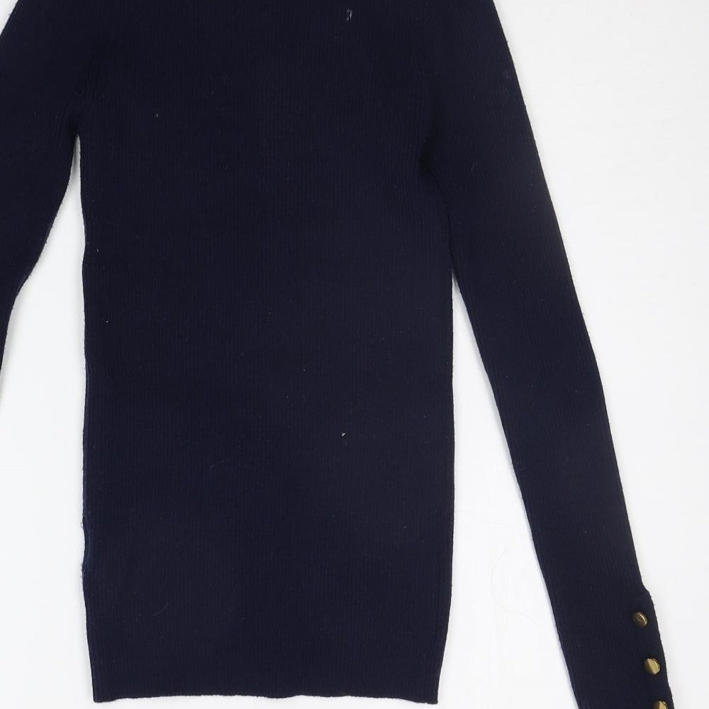 In Vogue Womens Blue Pullover Jumper Size M
