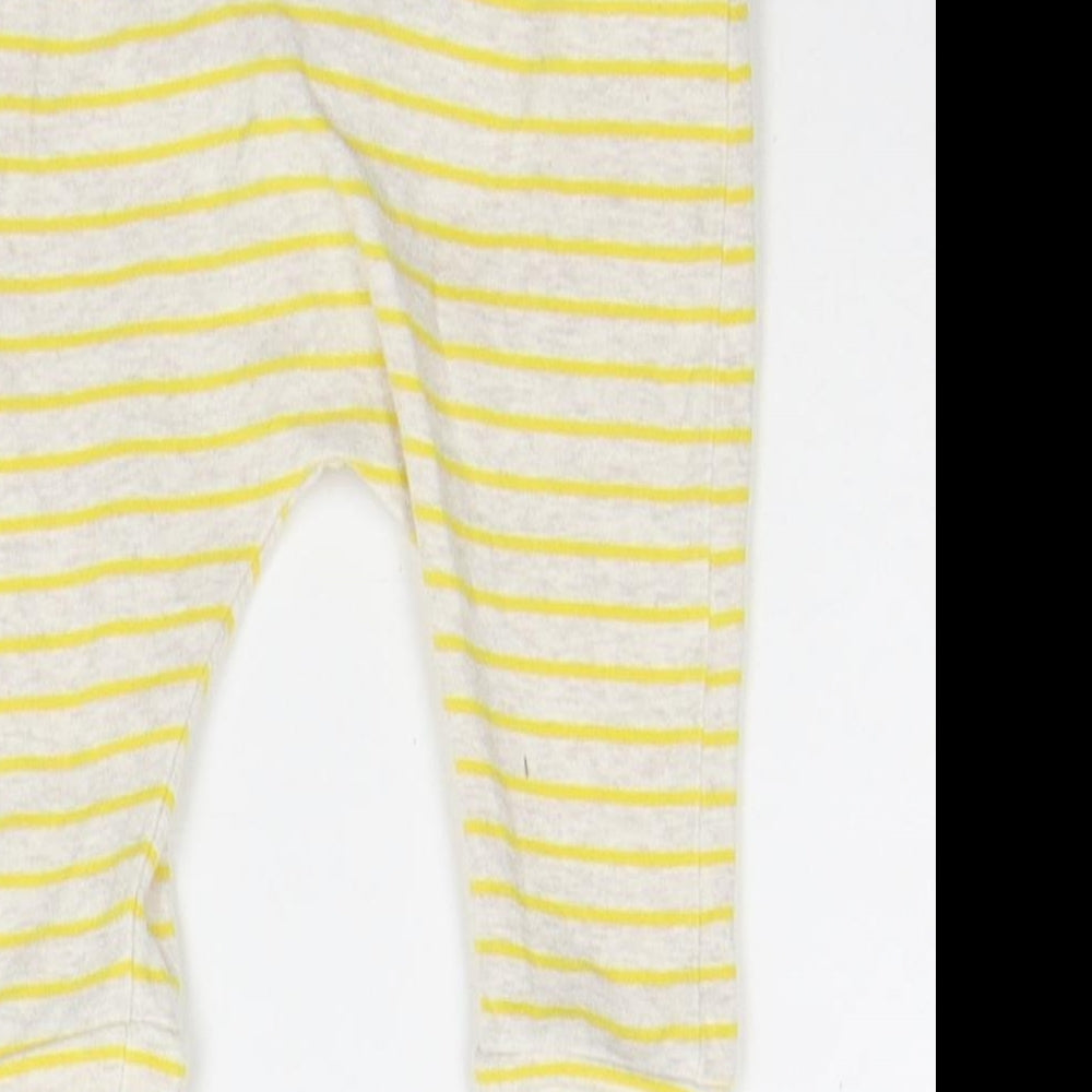 NEXT Baby Yellow Striped Jogger Trousers Size 3-6 Months