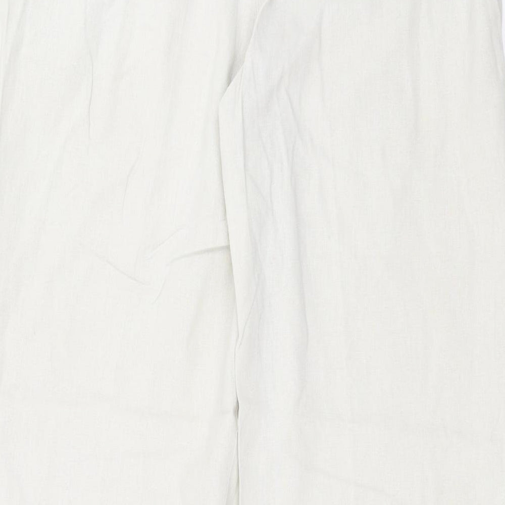 Mia Moda Womens Beige Trousers Size 16 L27 in