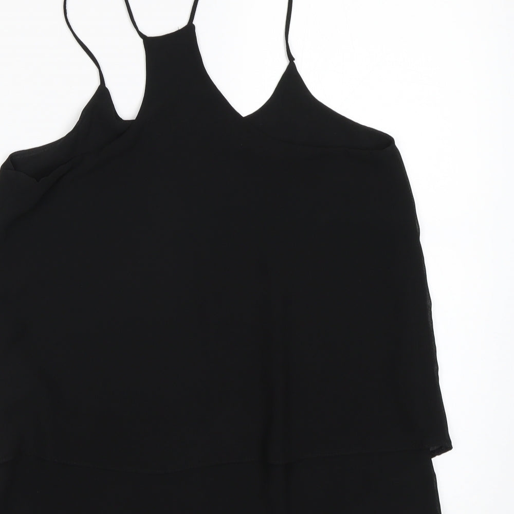 New Look Womens Black Basic Tank Size 8