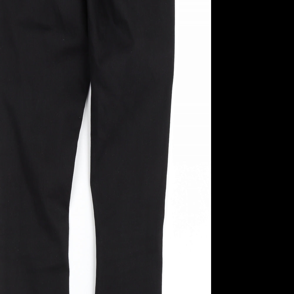 Topshop Womens Black Denim Skinny Jeans Size 30 L27 in