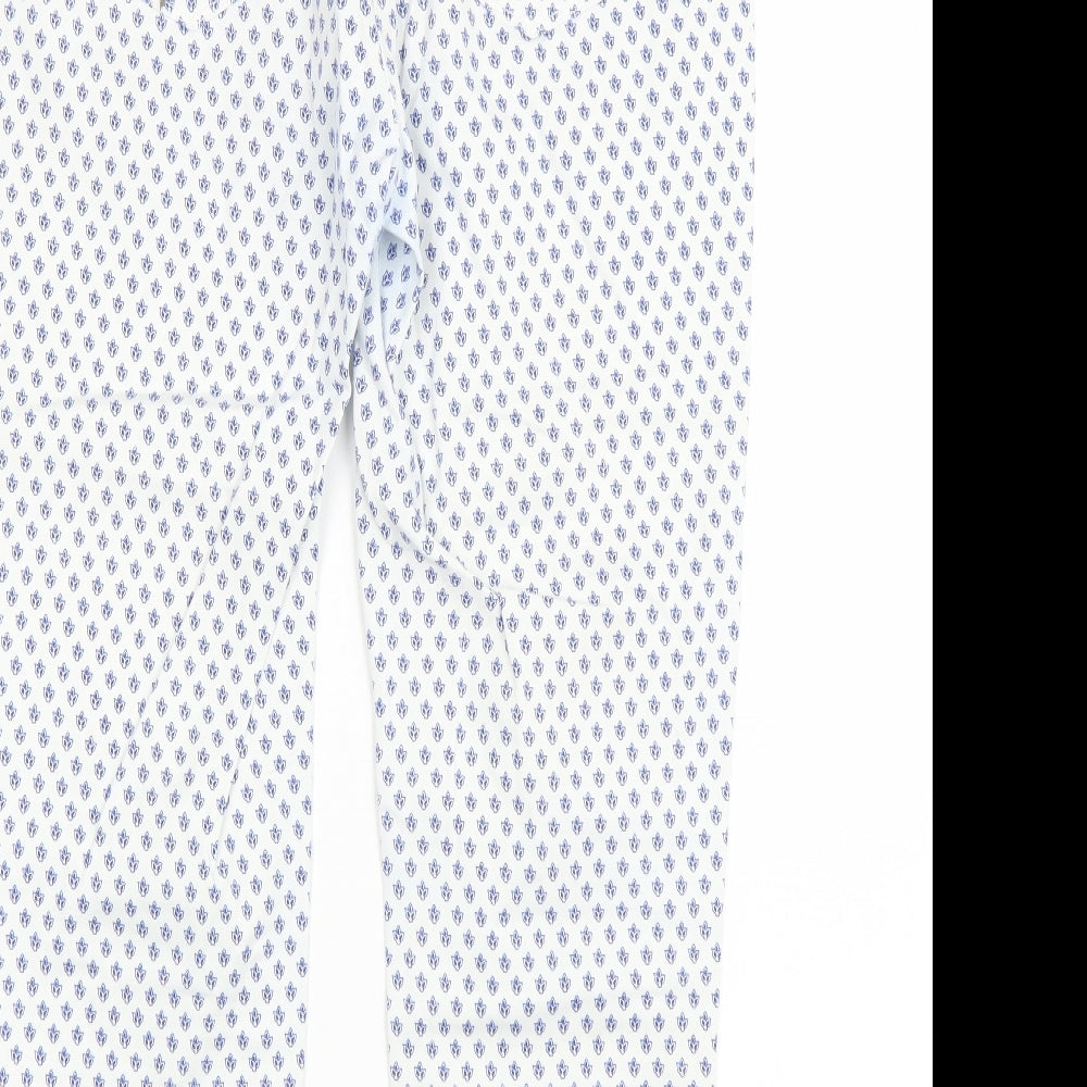 Dash Womens White Polka Dot Denim Skinny Jeans Size 10 L23 in