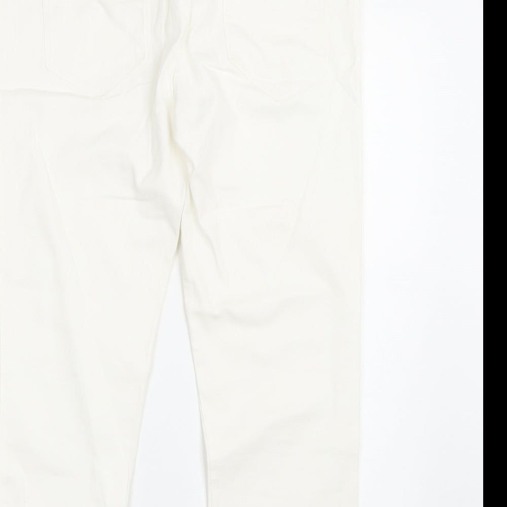 Select Womens White Skinny Jeans Size 14 L22 in