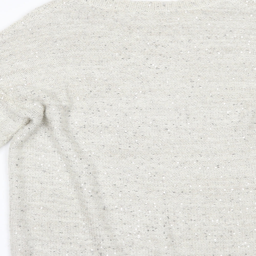 Marks and Spencer Womens Ivory Pullover Jumper Size 14