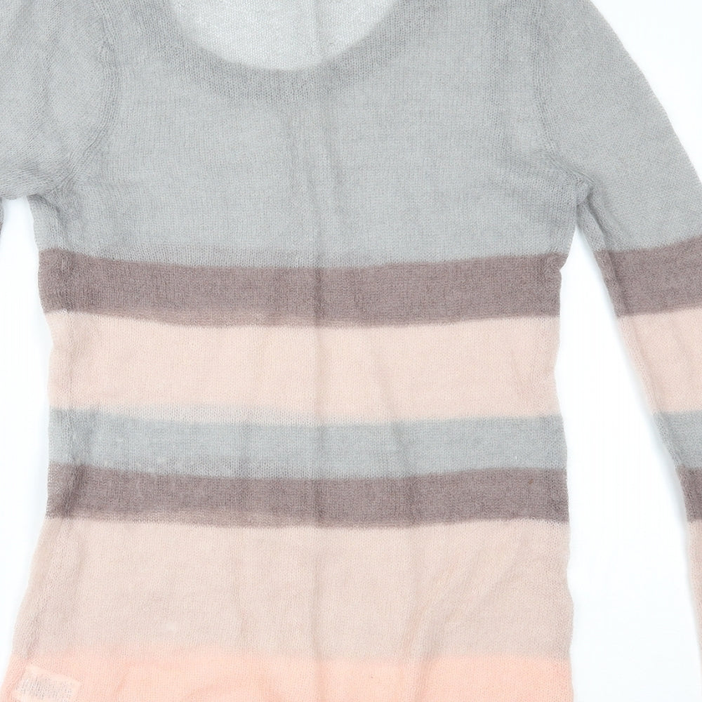 Gharani Strok Womens Multicoloured Striped Pullover Jumper Size L