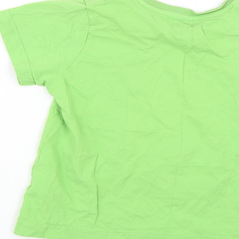 Matalan Boys Green Geometric Basic T-Shirt Size 7 Years