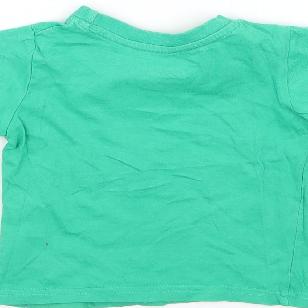 Primark Baby Green Batik Basic T-Shirt Size 12-18 Months
